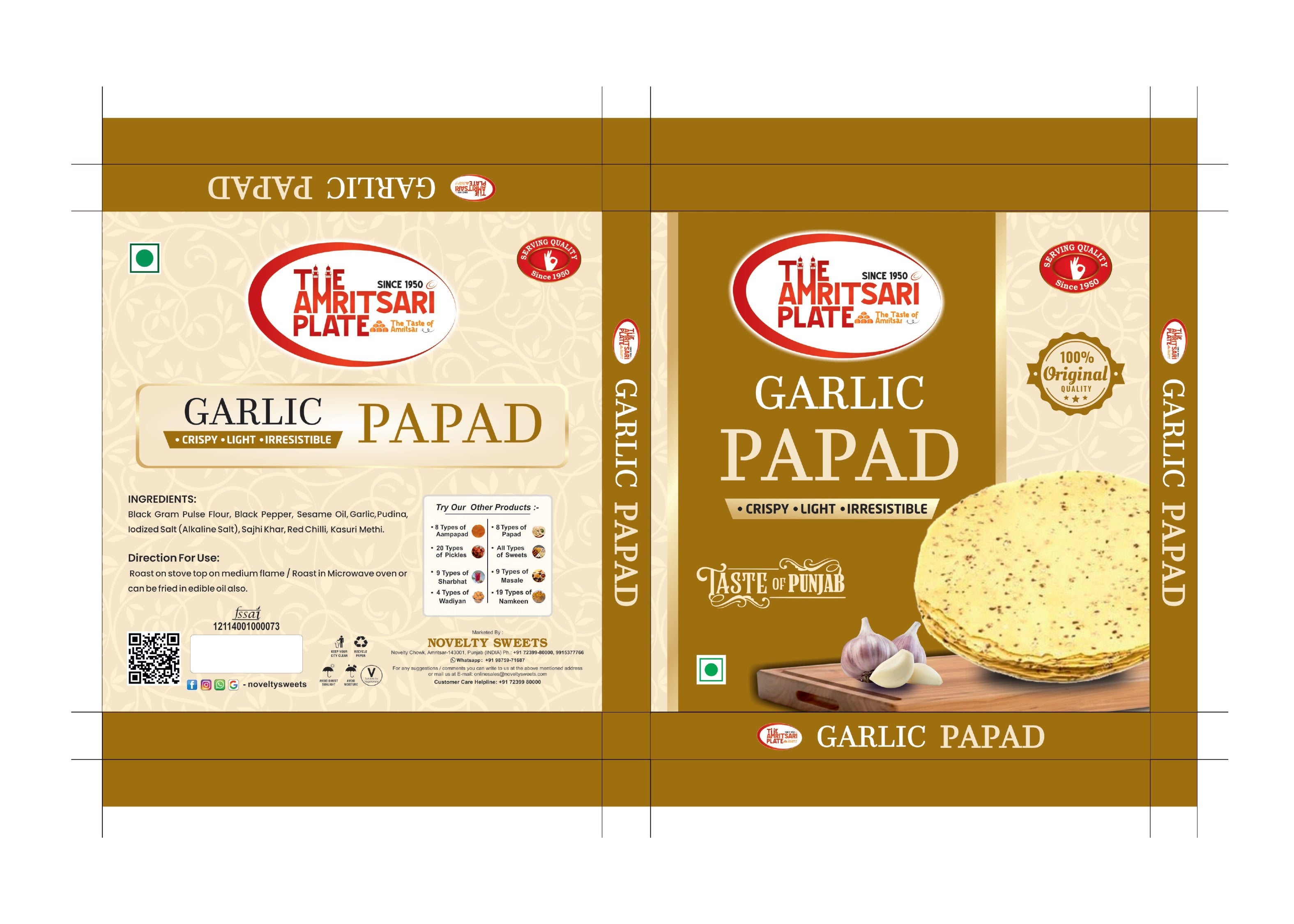 Garlic Papad
